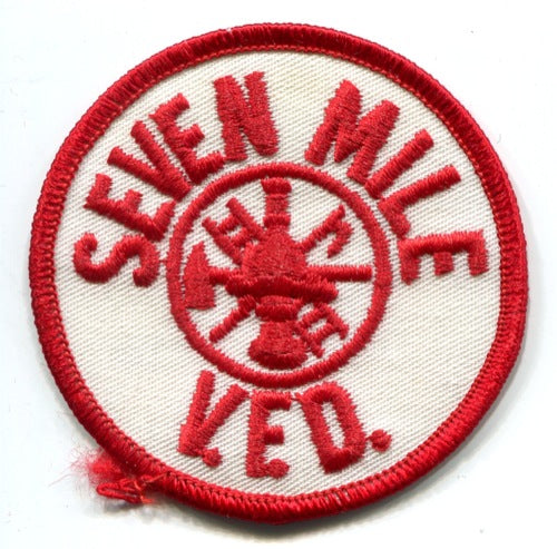 Seven Mile Volunteer Fire Department Patch Ohio OH