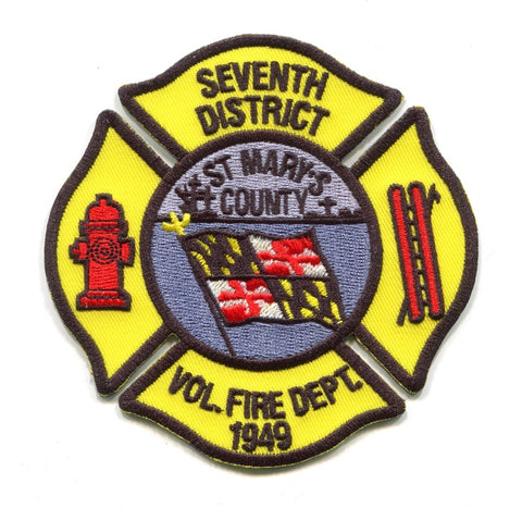 Seventh District Volunteer Fire Department Saint Marys County Patch Maryland MD