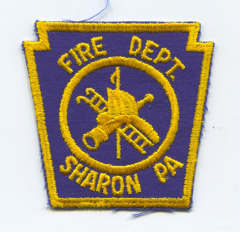 Sharon Fire Department Patch Pennsylvania PA
