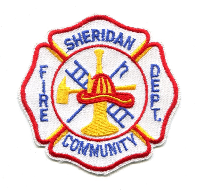 Sheridan Community Fire Department Patch Michigan MI