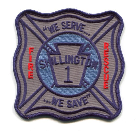 Shillington Fire Rescue Department 1 Patch Pennsylvania PA