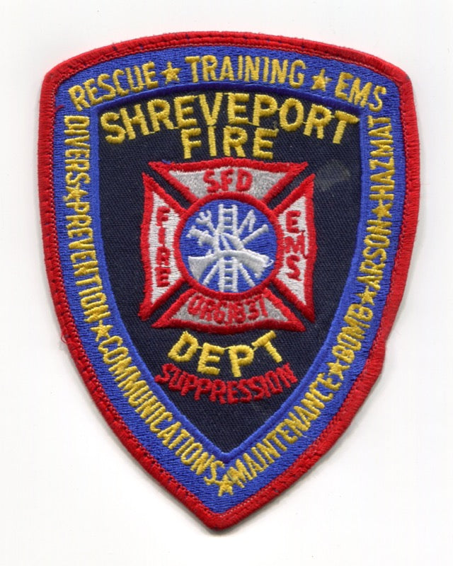 Shreveport Fire Department Patch Louisiana LA