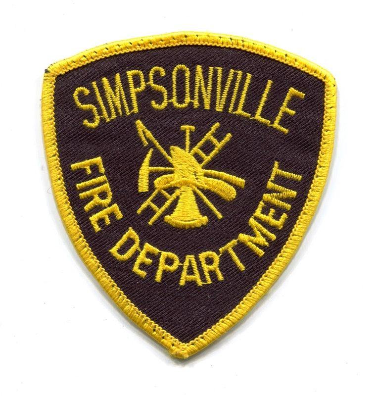 Simpsonville Fire Department Patch South Carolina SC