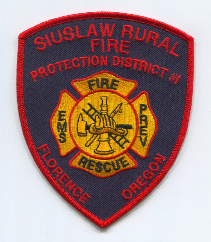 Siuslaw Rural Fire Protection District Number 1 Florence Patch Oregon OR