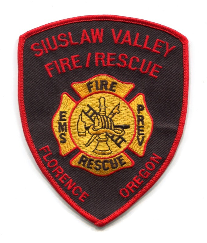 Siuslaw Valley Fire Rescue Department Florence Patch Oregon OR
