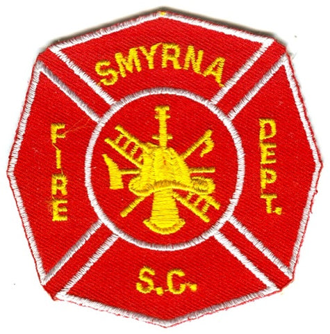 Smyrna Fire Department Patch South Carolina SC
