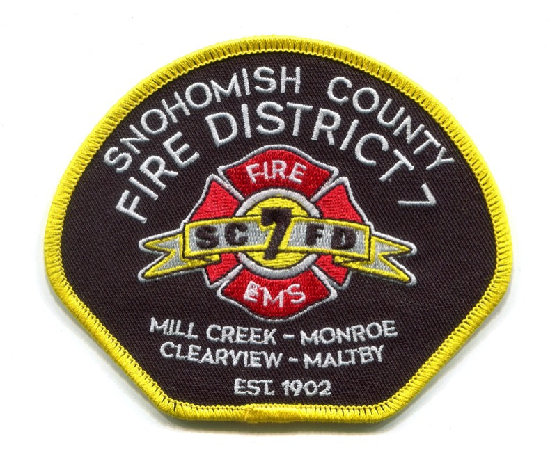 Snohomish County Fire District 7 Patch Washington WA