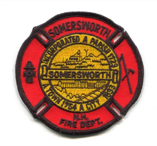 Somersworth Fire Department Patch New Hampshire NH