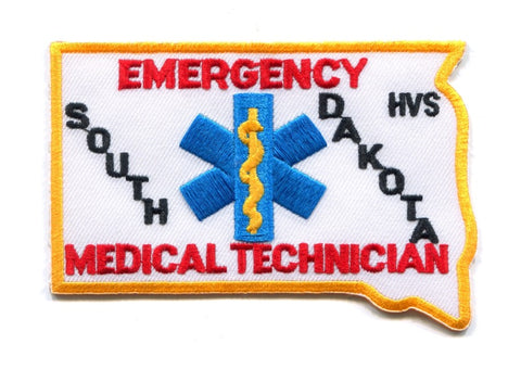 South Dakota State Emergency Medical Technician EMT EMS Patch South Dakota SD