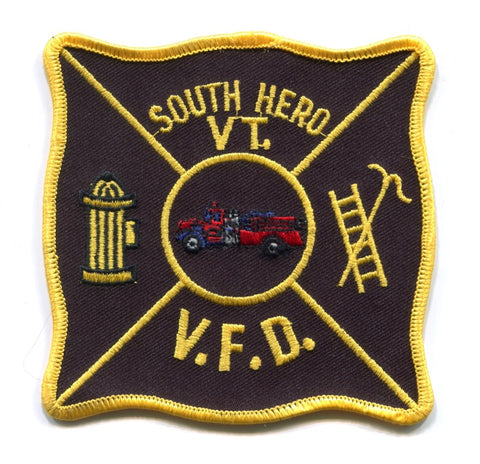 South Hero Volunteer Fire Department Patch Vermont VT