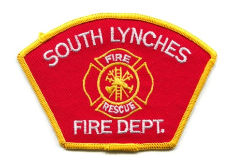 South Lynches Fire Rescue Department Patch South Carolina SC