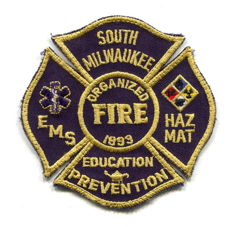 South Milwaukee Fire Department Patch Wisconsin WI