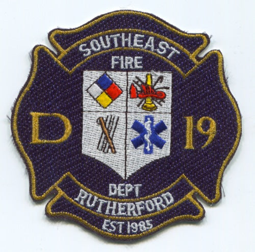 Southeast Rutherford Fire Department D19 Patch Tennessee TN