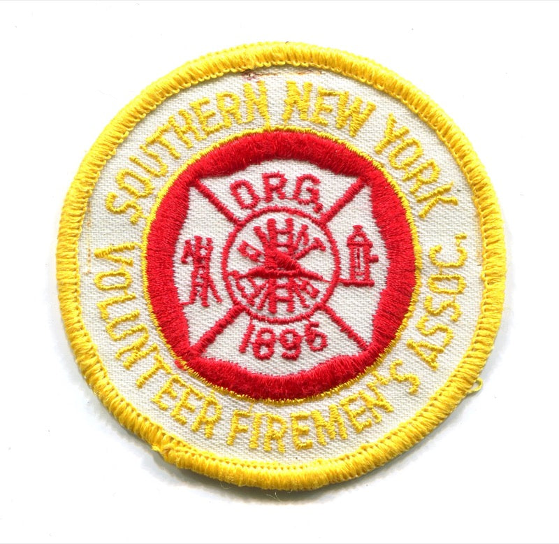 Southern New York Volunteer Firemens Association Fire Patch New York NY