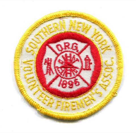 Southern New York Volunteer Firemens Association Fire Patch New York NY