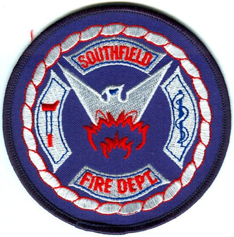 Southfield Fire Department Patch Michigan MI
