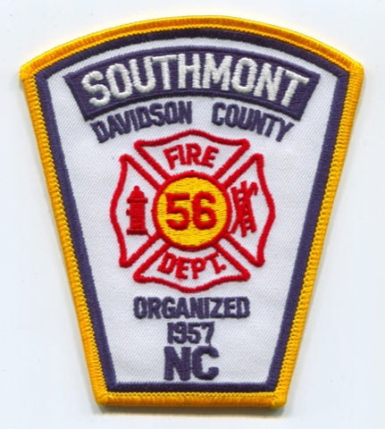 Southmont Fire Department 56 Davidson County Patch North Carolina NC