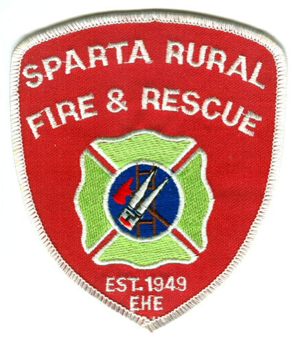 Sparta Rural Fire and Rescue Department Patch Wisconsin WI