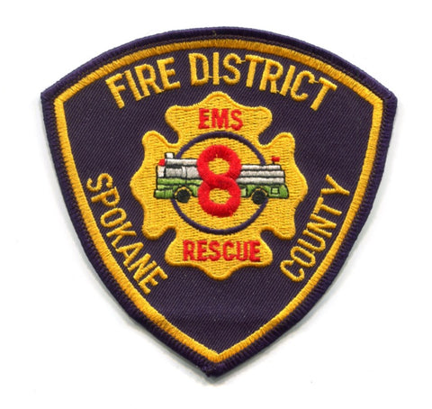 Spokane County Fire District 8 Patch Washington WA