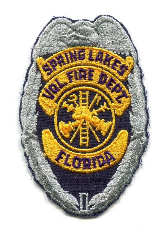 Spring Lakes Volunteer Fire Department Patch Florida FL