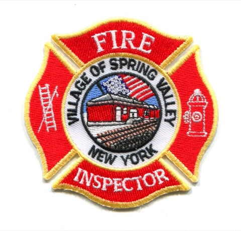 Spring Valley Fire Department Inspector Patch New York NY