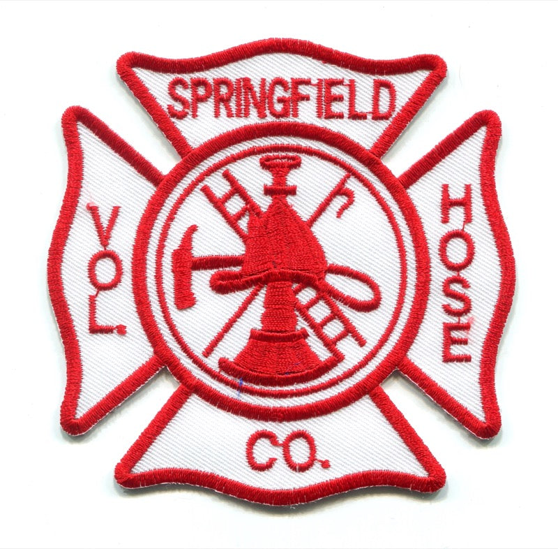Springfield Volunteer Hose Company Fire Department Patch Unknown State