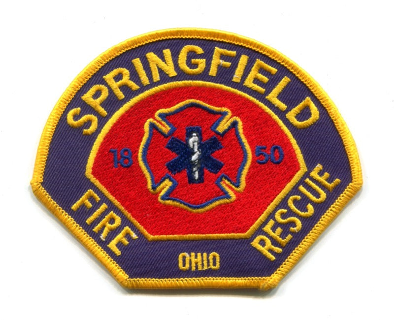 Springfield Fire Rescue Department Patch Ohio OH
