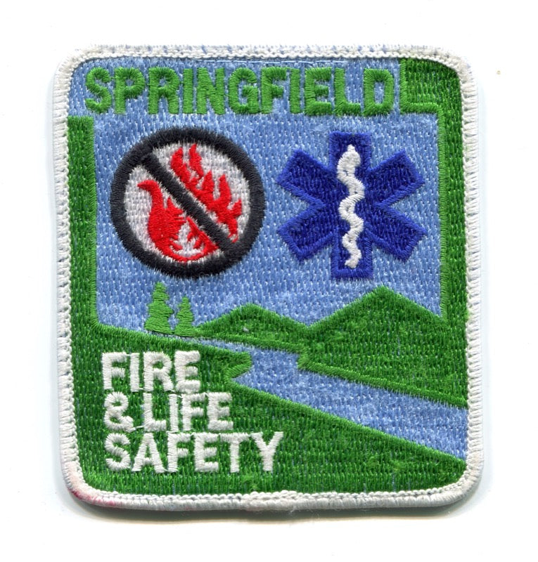 Springfield Fire and Life Safety Department Patch Oregon OR