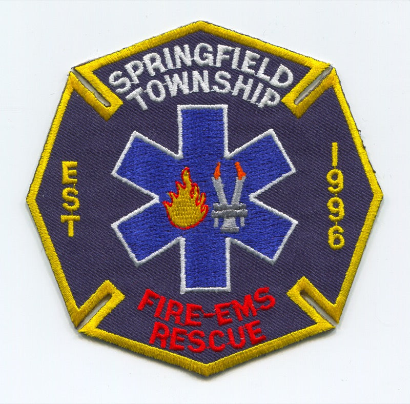 Springfield Township Fire EMS Rescue Department Patch Ohio OH