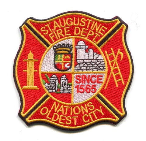 Saint Augustine Fire Department Patch Florida FL