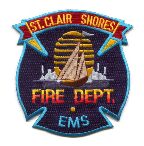Saint Clair Shores Fire Department EMS Patch Michigan MI