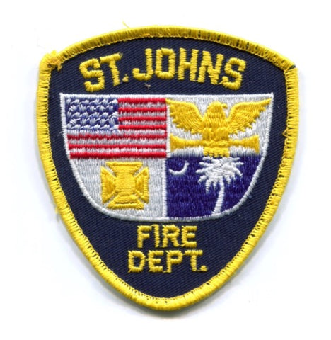 Saint Johns Fire Department Patch South Carolina SC