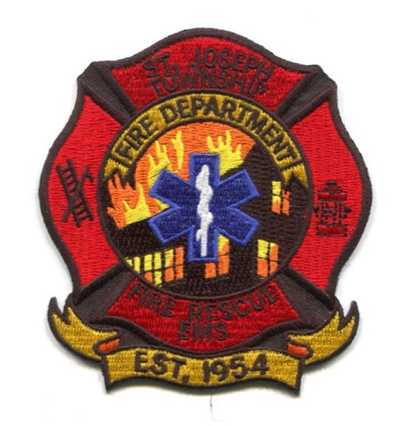 Saint Joseph Township Fire Department Patch Indiana IN