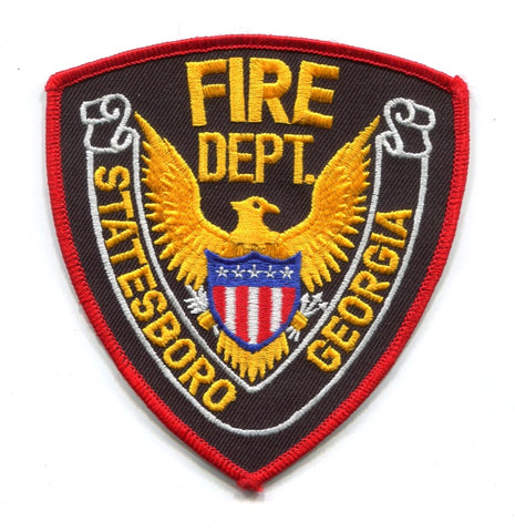 Statesboro Fire Department Patch Georgia GA