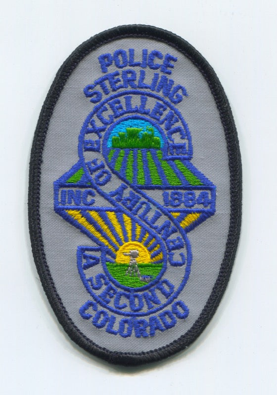 Sterling Police Department Patch Colorado CO