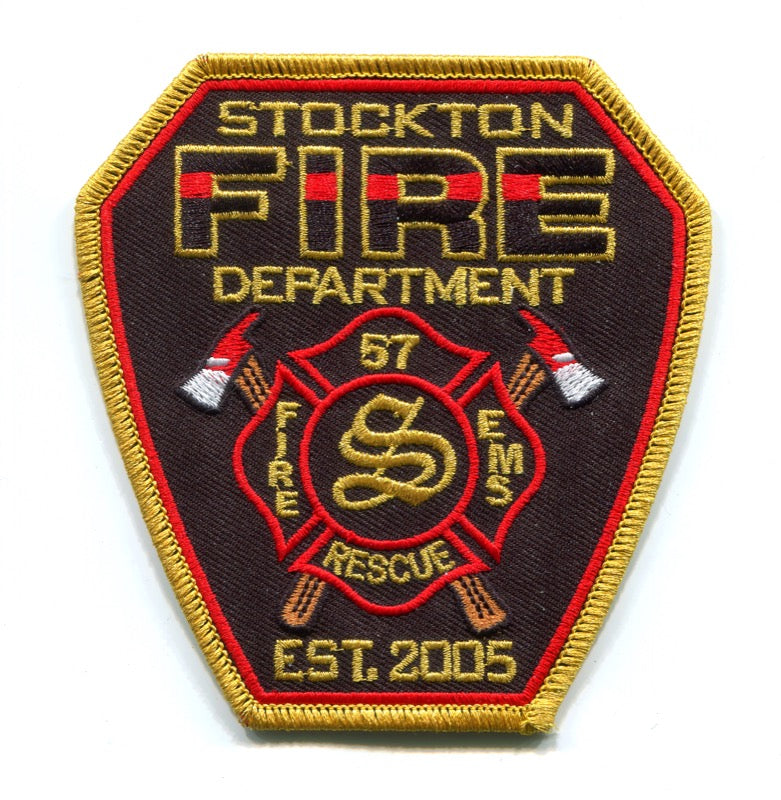 Stockton Fire Department 57 Patch Wisconsin WI