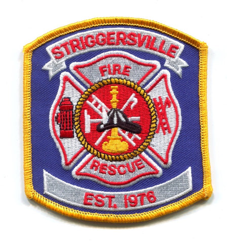 Striggersville Fire Rescue Department Patch Tennessee TN