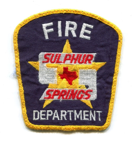 Sulphur Springs Fire Department Patch Texas TX