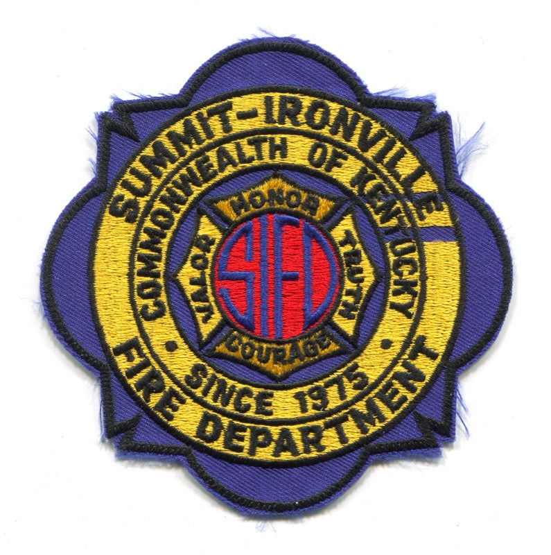 Summit Ironville Fire Department Patch Kentucky KY