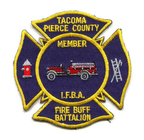 Tacoma Pierce County Fire Buff Battalion Member IFBA Patch Washington WA