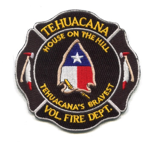 Tehuacana Volunteer Fire Department Patch Texas TX