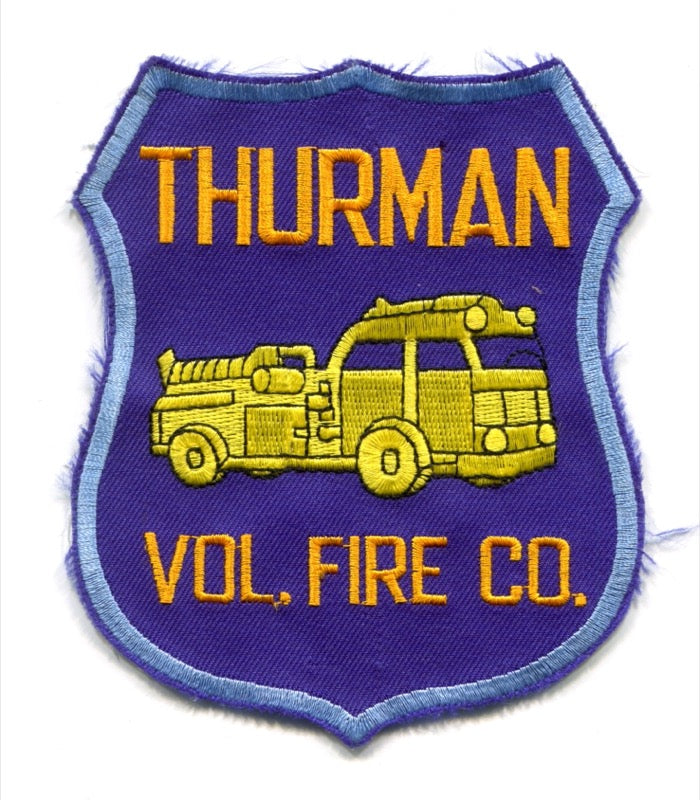 Thurman Volunteer Fire Company Patch New York NY
