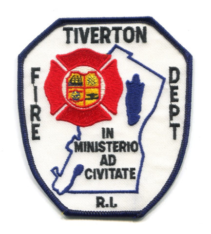 Tiverton Fire Department Patch Rhode Island RI