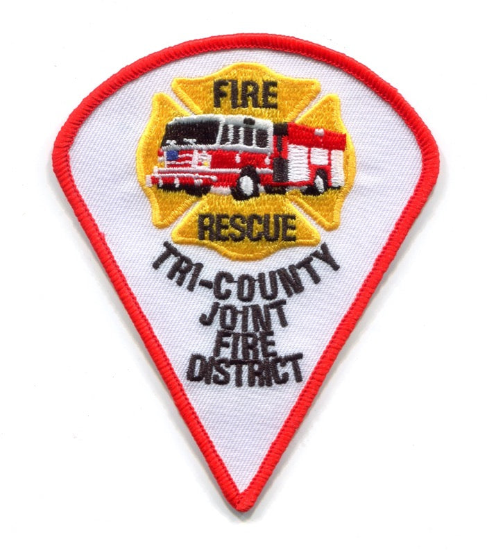 Tri-County Joint Fire District Fire Rescue Department Patch Ohio OH
