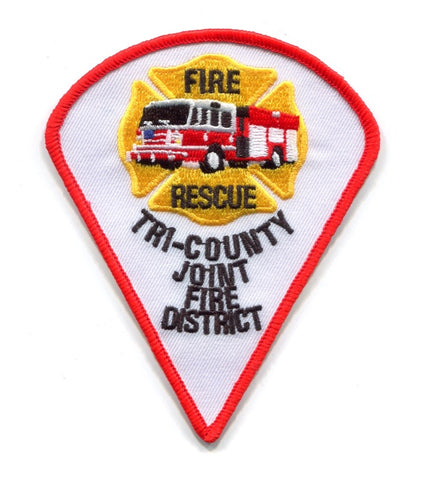 Tri-County Joint Fire District Fire Rescue Department Patch Ohio OH