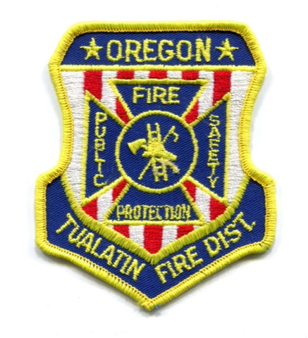 Tualatin Fire District Public Safety Department Patch Oregon OR