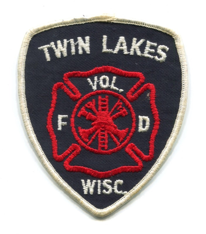 Twin Lakes Volunteer Fire Department Patch Wisconsin WI