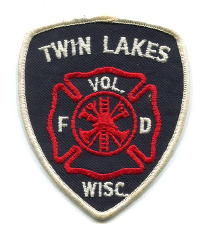 Twin Lakes Volunteer Fire Department Patch Wisconsin WI