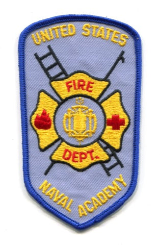 United States Naval Academy Fire Department USN Navy Military Patch Maryland MD