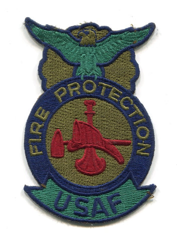 United States Air Force USAF Fire Protection Firefighter Military Patch No State Affiliation